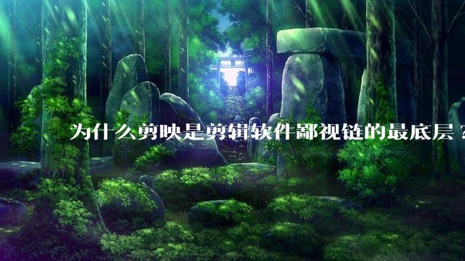 为什么剪映是剪辑软件鄙视链的最底层?