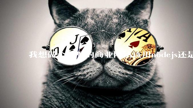 我想做个小型的商业网站该用nodejs还是python做后端？