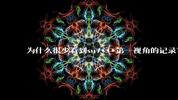 为什么很少看到su7***第一视角的记录？