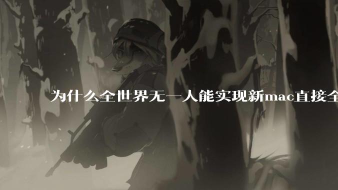 为什么全世界无一人能实现新mac直接全功能稳定装Win 11 arm，或PC直接装macOS arm？