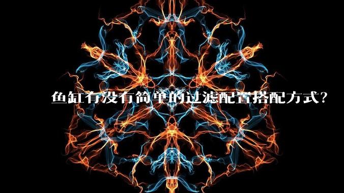 鱼缸有没有简单的过滤配置搭配方式？