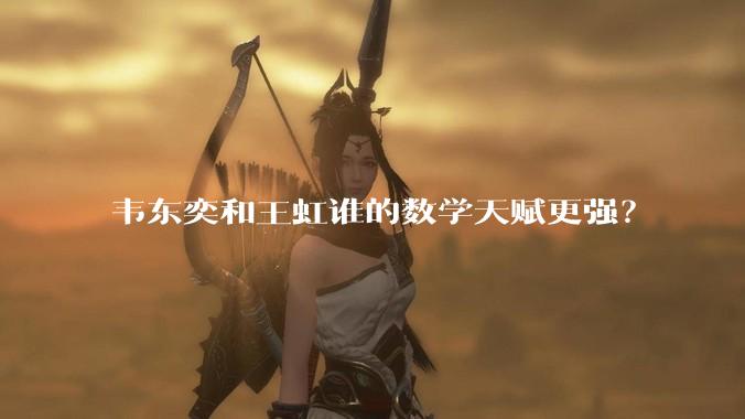 韦东奕和王虹谁的数学天赋更强？