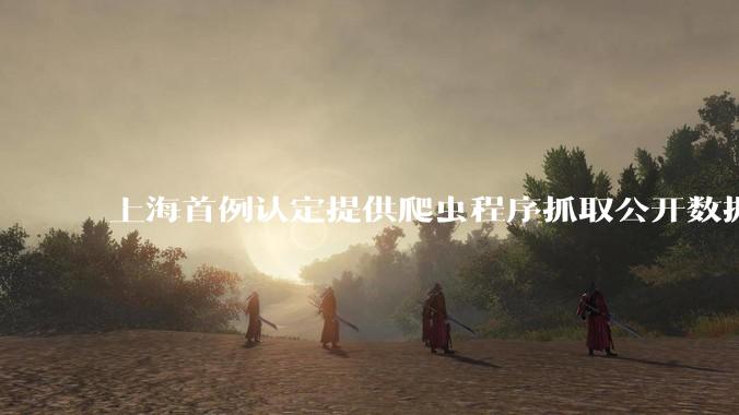 上海首例认定提供爬虫程序抓取公开数据构成提供侵入计算机信息系统程序罪案，该案件有哪些细节值得关注？