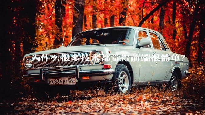 为什么很多技术都觉得前端很简单？